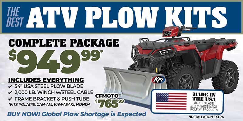 ATv Plow Kits for sale in Cedar Creek Motorsports