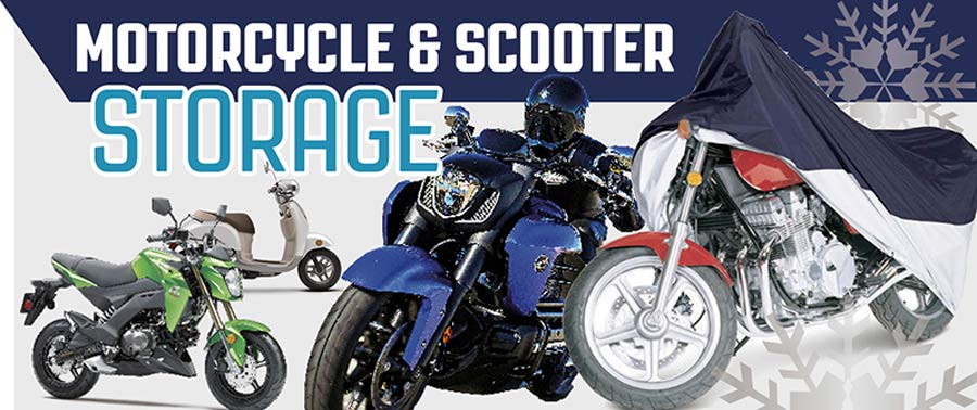Motorcycle + Scooter Storage in Cedar Creek Motorsports