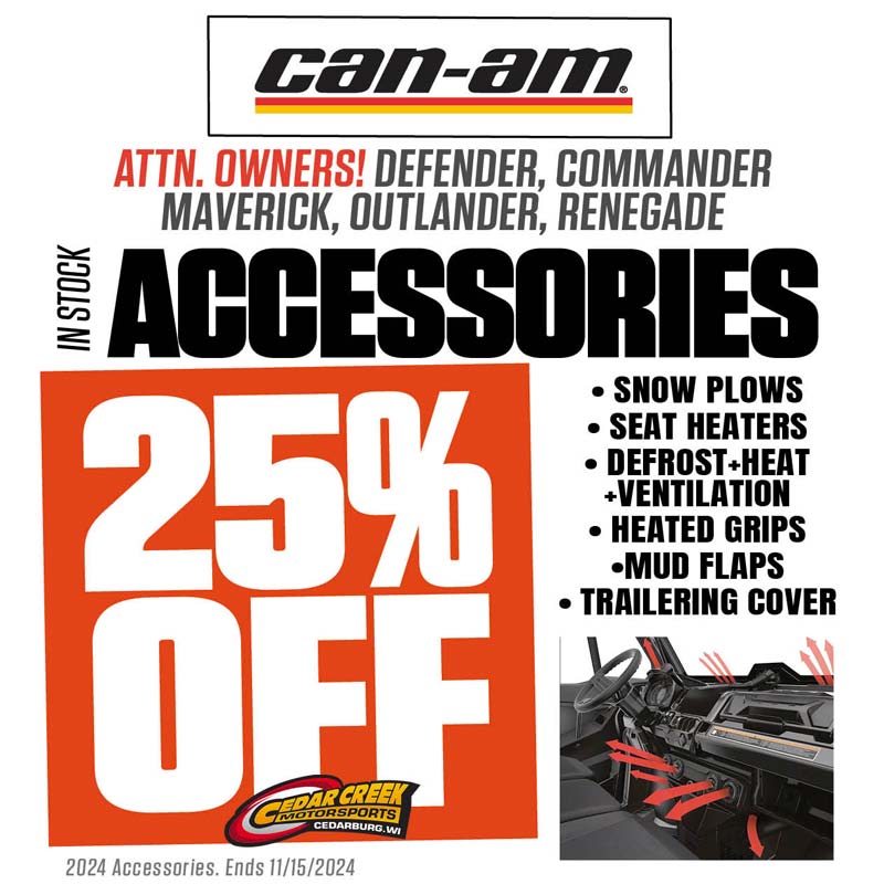 Ride Ready-Receive 25% off select Can-Am Atv & SSV Accessories Defender Maverick Commander Accessories Christmas sale coupon