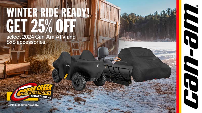 25% Off Can-Am ATV UTV Accessories Sale for 2024 Can-Am Defender Commander Maverick Outlander ATV UTVs near Milwaukee, WI