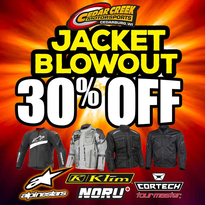 Motorcycle Jacket Clearance Sale August September near Milwaukee WI